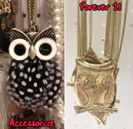 Owl necklaces