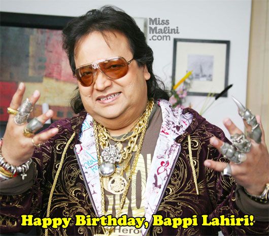 Nov 27th: Happy Birthday, Bappi Lahiri! His Top 5 Songs.