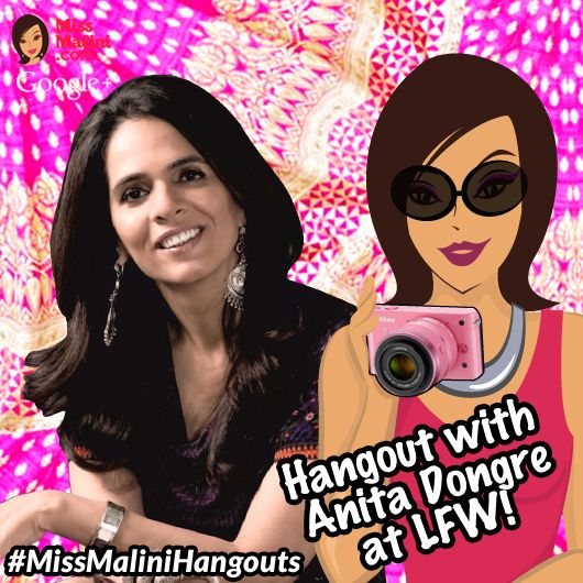 WATCH NOW: Hangout LIVE With Anita Dongre at Lakmé Fashion Week!