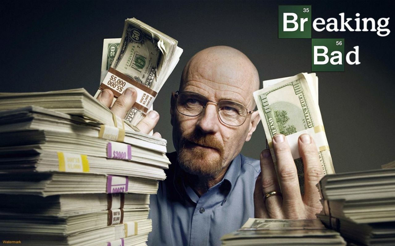 Bryan Cranston as drug lord Walter White in 'Breaking Bad'