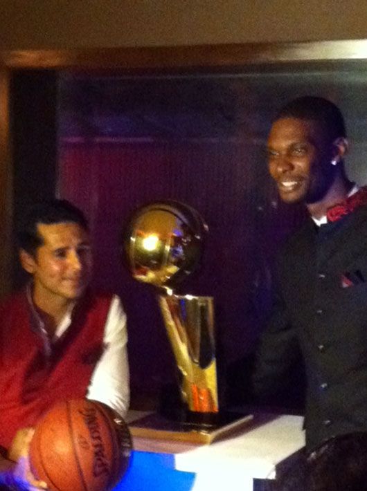 Dino Morea and Chris Bosh