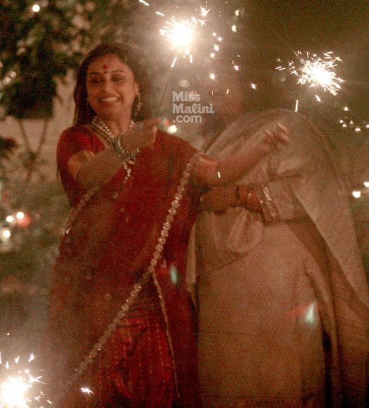 Rani Mukerji & Aditya Chopra Celebrate Diwali Together