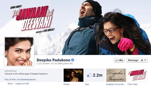Deepika Padukone's Facebook page