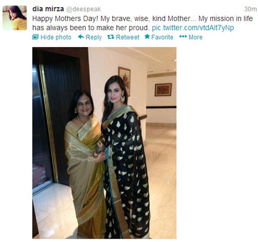 Dia Mirza's tweet