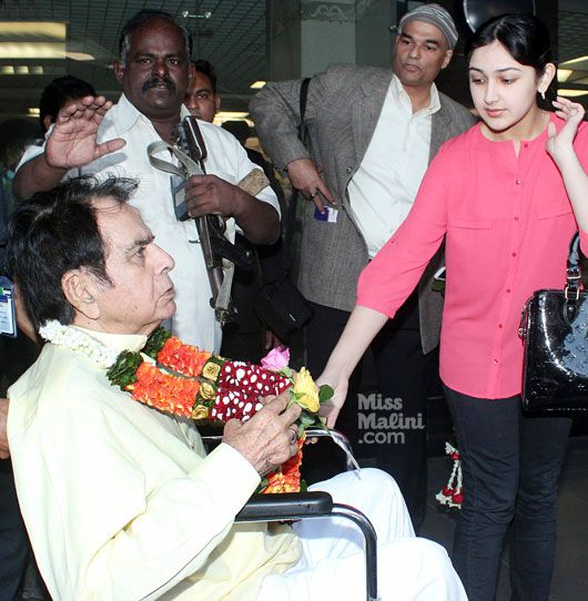 Spotted: Dilip Kumar and Saira Banu Return from Umrah