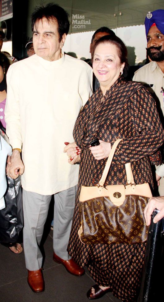 Photos: Dilip Kumar and Saira Banu Leave for Umrah