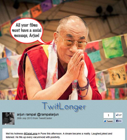 The Dalai Lama Offers Arjun Rampal Some Advice