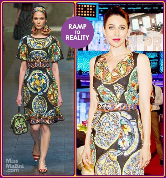 Ramp to Reality: Karisma Kapoor in Dolce &#038; Gabbana