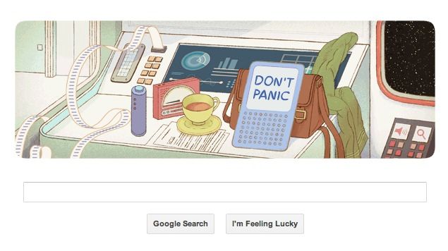 Douglas Adams google doodle
