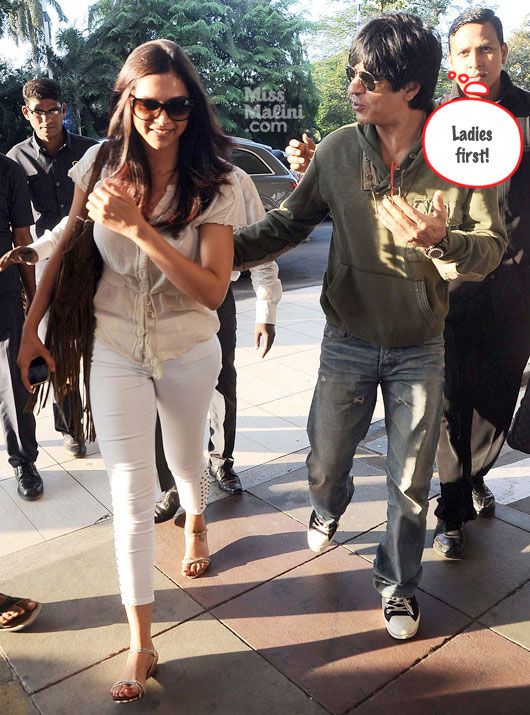 Deepika Padukone and Shah Rukh Khan