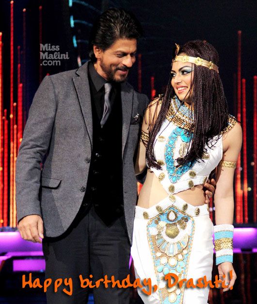 Shah Rukh Khan and Drashti Dhami