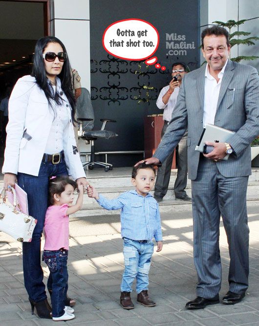 Manyata Dutt, Sanjay Dutt and Iqra-Shahraan