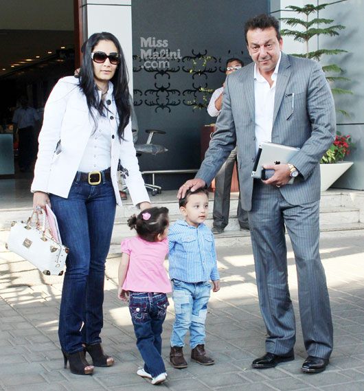 Manyata Dutt, Sanjay Dutt and Iqra-Shahraan