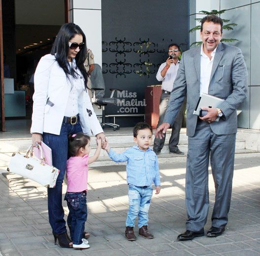 Manyata Dutt, Sanjay Dutt and Iqra-Shahraan