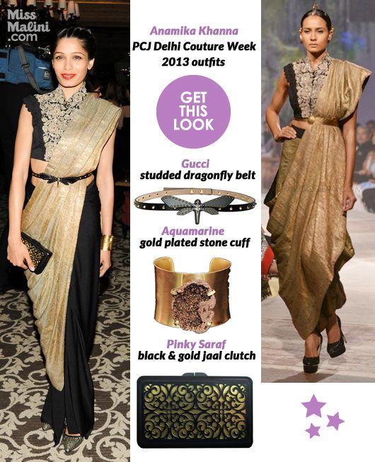 Get This Look: Freida Pinto in Anamika Khanna