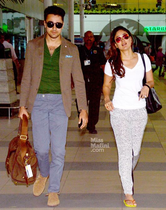 Kareena & Imran Return From Bhuj