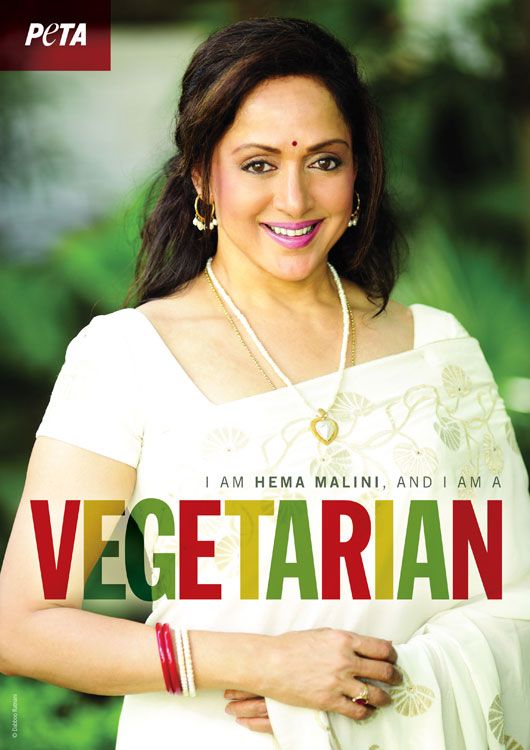 “Go Vegetarian” Urges Actress and Danseuse Hema Malini