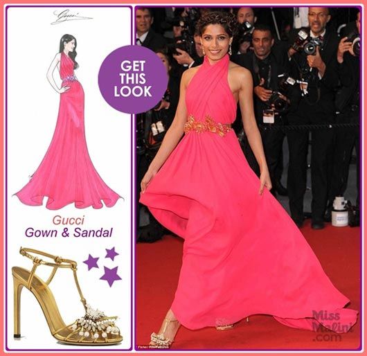 Get This Look: Freida Pinto in Gucci