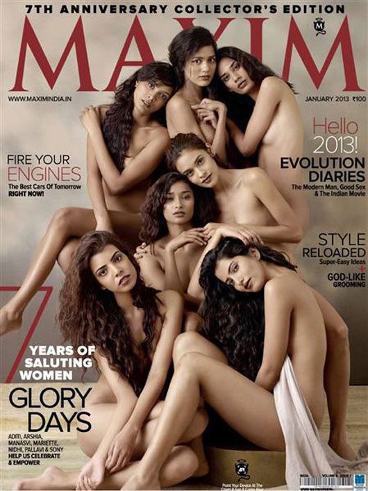 India’s Top Models Go Nude on the Cover of Maxim