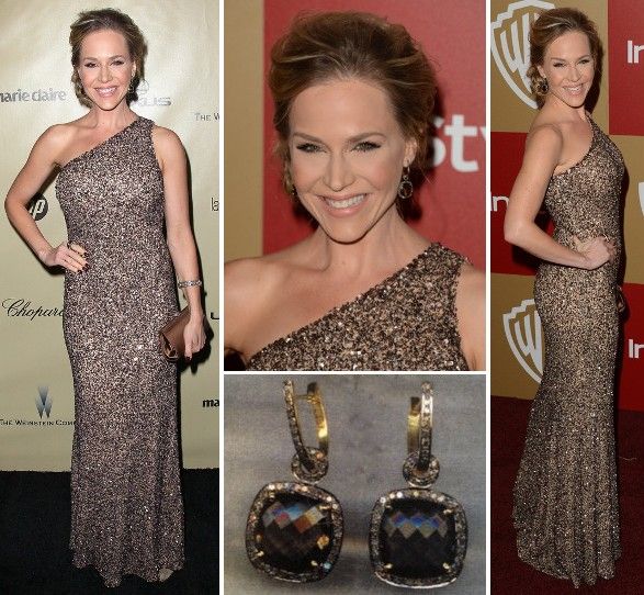 Julie Benz in Theia & Amrapali jewels at the the 14th Annual Warner Bros. And InStyle Golden Globe Awards After Party on January 13, 2013 (Photo courtesy | Amrapali)