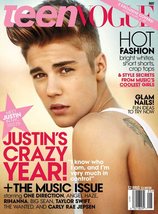 Is Justin Beiber Twice As Nice on the Cover of Teen Vogue?