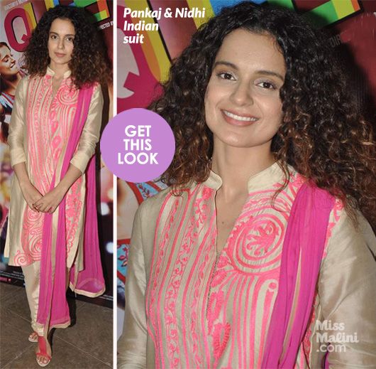 Get This Look: Kangana Ranaut Opts for a Desi Style Statement