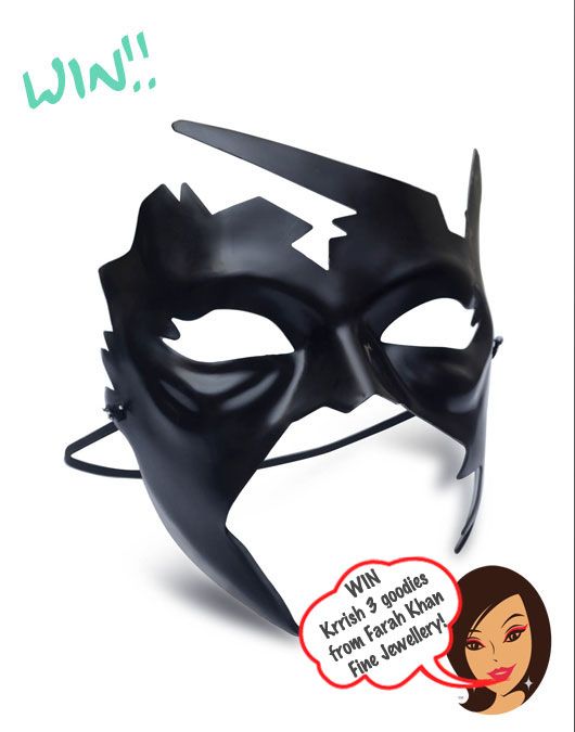 WIN Hrithik’s Mask &#038; Band From The Krrish 3 Collection