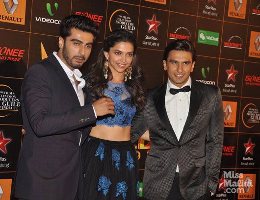 Arjun Kapoor, Deepika Padukone, Ranveer Singh