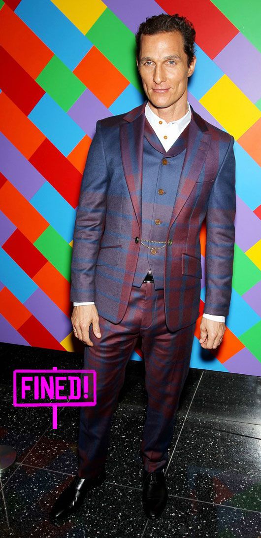 Fashion Police: Matthew McConaughey Opts for Tartan