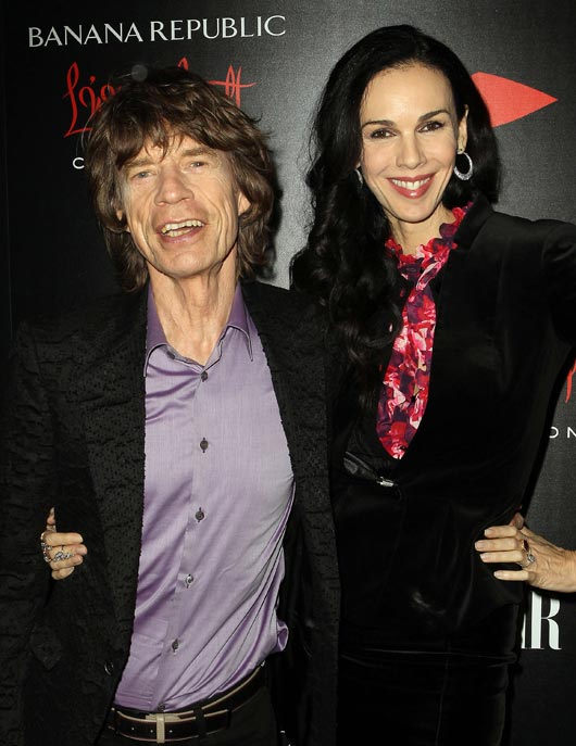 Mick Jagger and L'Wren Scott