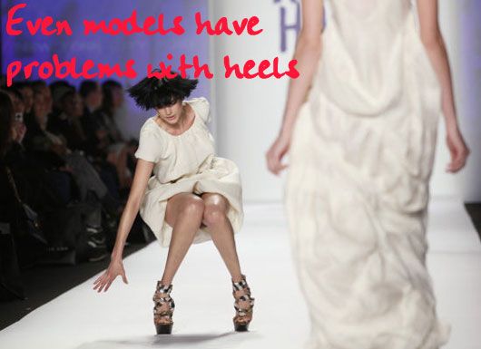 Avoid high heels