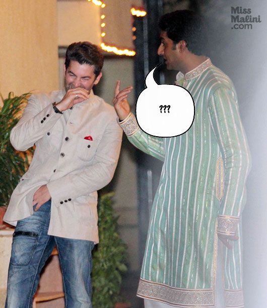 Caption This and WIN: What is Abhishek Bachchan Telling Neil Nitin Mukesh?