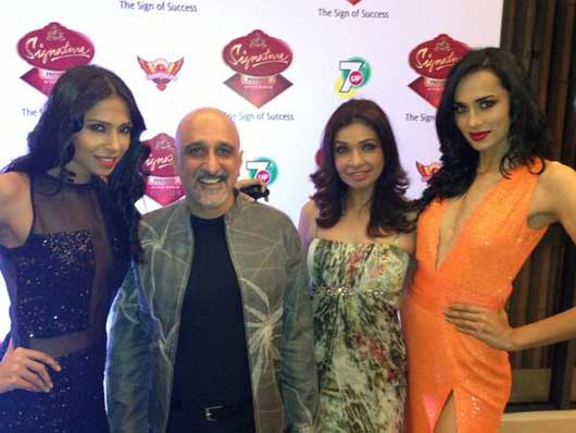 Candice Pinto, Manoviraj Khosla, Achla Sachdev and a model