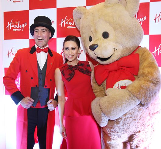 Bear Hugs for Karishma Kapoor at the Opening of Hamleys in New Delhi