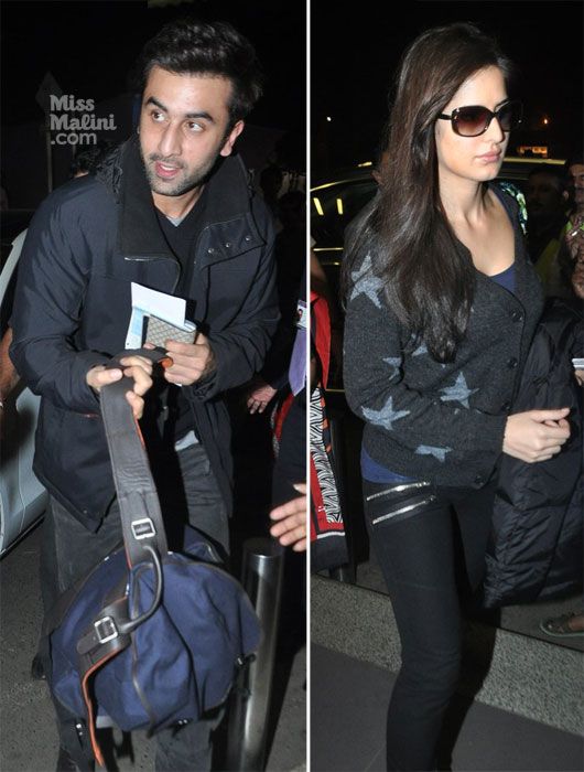 Airport Spotting: Ranbir Kapoor &#038; Katrina Kaif Go on a Holiday