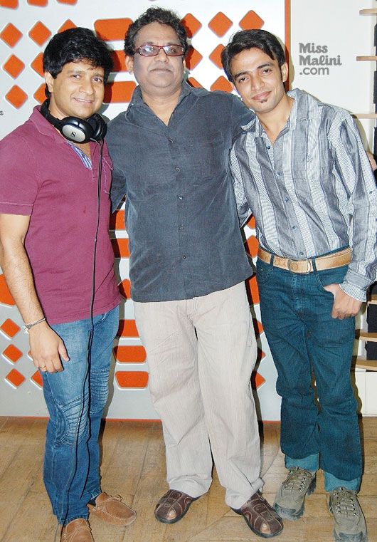 Singer KK, director Milind Ukey and music director Ricky Sharma