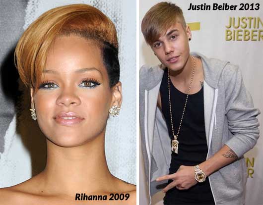 Justin Bieber Does a Rihanna… Four Years Too Late