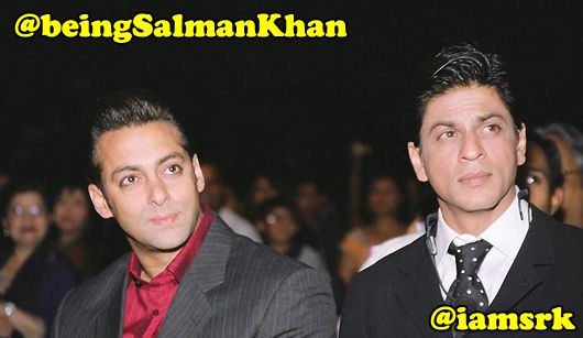 Salman Khan and Shah Rukh Khan in better times