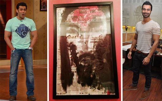Salman Khan, his painting and Ashmit Patel