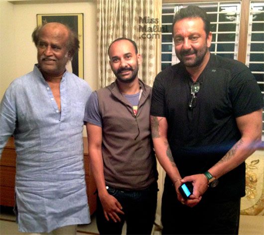 Sanjay Dutt Meets Rajnikanth in Chennai!