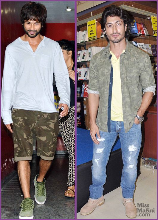 Shahid Kapoor or Vidyut Jammwal – Who wore Camouflage Better?