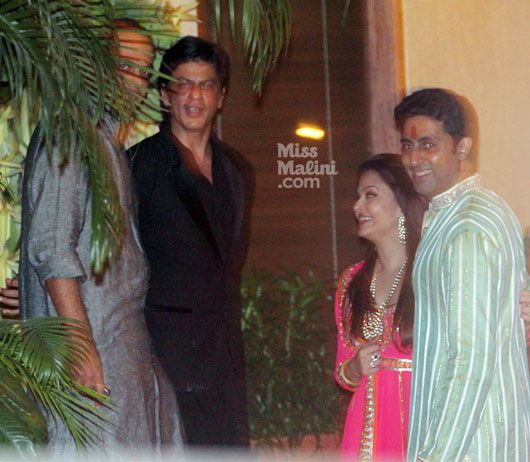 Shah Rukh Khan, Aishwarya Rai, Abhishek Bachchan