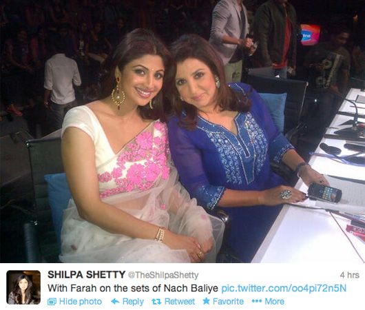 Spotted: Shilpa Shetty &#038; Farah Khan on the Sets of Nach Baliye