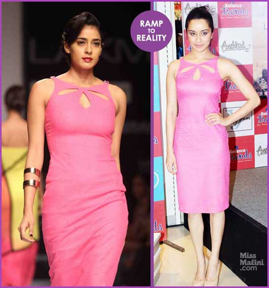 Ramp To Reality: Actress Shraddha Kapoor is Pretty in Pink