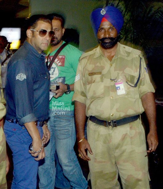 Airport Spotting: Salman Khan, Why So Blue?