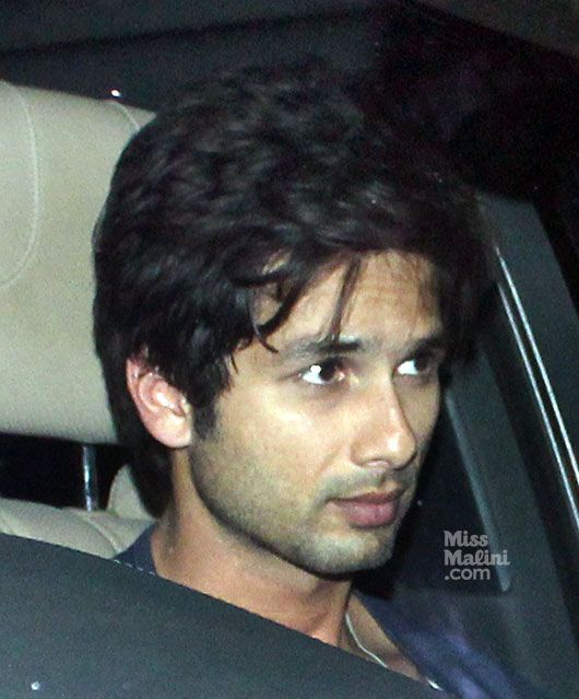 Spotted: Shahid Kapoor Driving Through Bandra