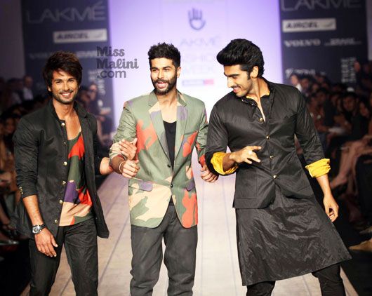 Shahid Kapoor, Kunal Rawal, Arjun Kapoor