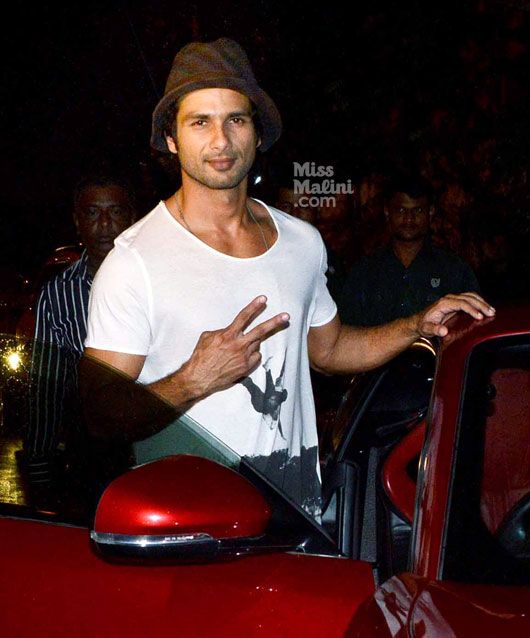 Spotted: Shahid Kapoor at Olive