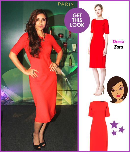 Get This Look: Soha Ali Khan is Red Hot in Zara
