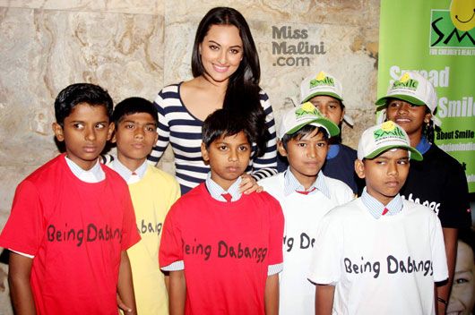 Sonakshi Sinha and the kids